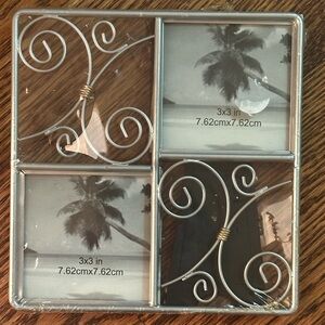 Small silver photo picture frames NWT
